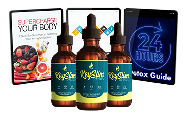 Keyslim Drops Three Bottles